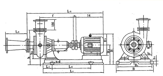 PW、PWF型懸臂式離心污水泵